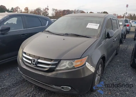 2014 Honda Odyssey Ex-L from USA, damaged, VIN 5FNRL5H64EB035282